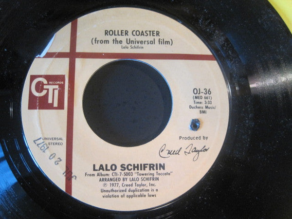 Lalo Schifrin : Roller Coaster (From The Universal Film) / Love Theme From "The Eagle Has Landed" (7", Single)