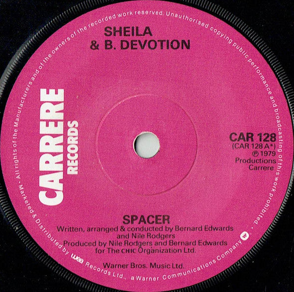 Sheila & B. Devotion : Spacer (7", Single, A3/)