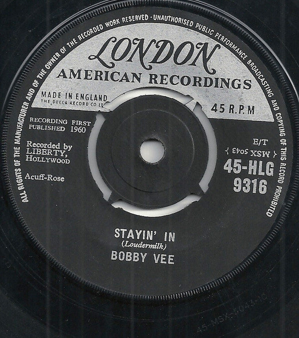 Bobby Vee : More Than I Can Say (7", Single)