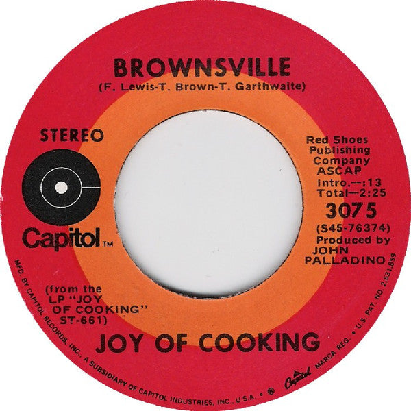 Joy Of Cooking : Brownsville (7", Single)