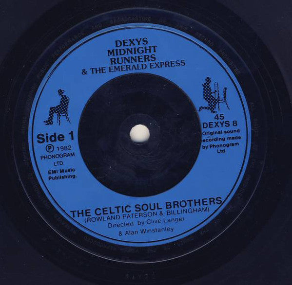 Dexys Midnight Runners & The Emerald Express : The Celtic Soul Brothers (7", Single, Blu)