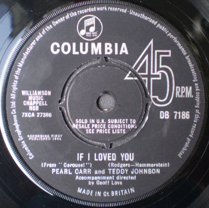 Pearl Carr And Teddy Johnson : Tell Me Again And Again  (7", Single, RP)