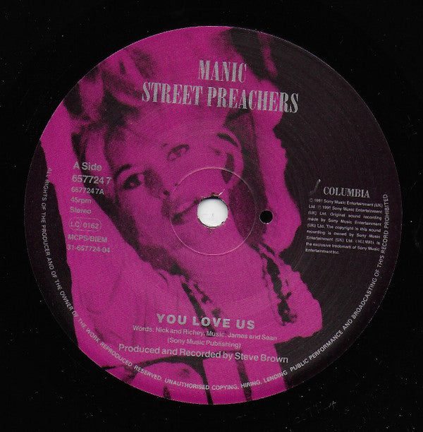 Manic Street Preachers : You Love Us (7", Single)