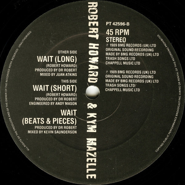 Robert Howard & Kym Mazelle : Wait ! (12", Single)