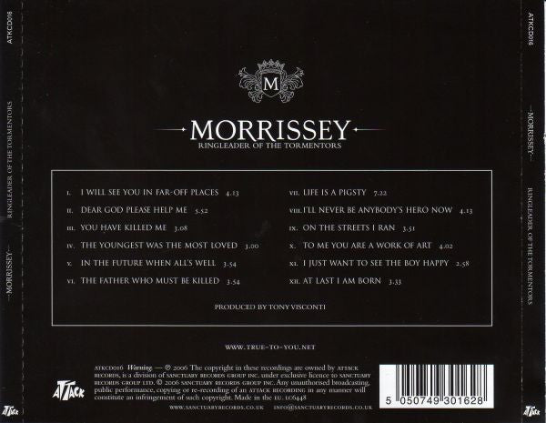 Morrissey : Ringleader Of The Tormentors (CD, Album)