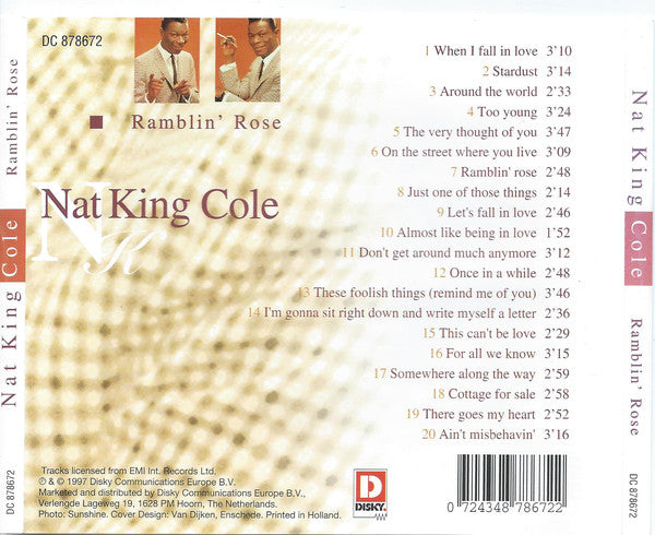 Nat King Cole : Ramblin' Rose (CD, Comp)