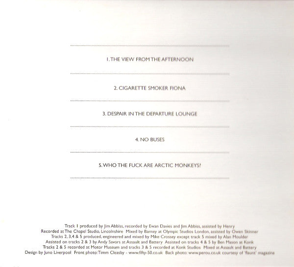 Arctic Monkeys : Who The Fuck Are Arctic Monkeys? (CD, EP, Dig)