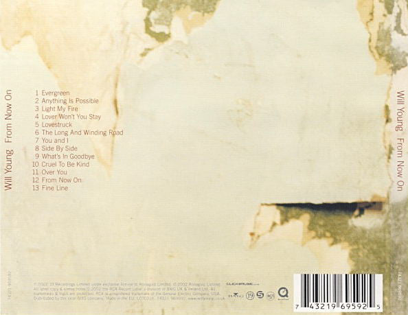 Will Young : From Now On (CD, Album, Enh, Dis)