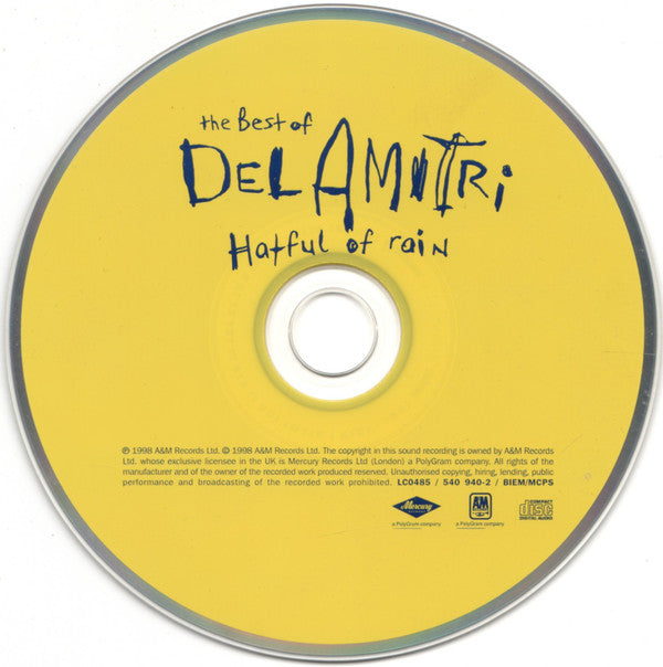 Del Amitri : The Best Of Del Amitri. Hatful Of Rain (CD, Comp)