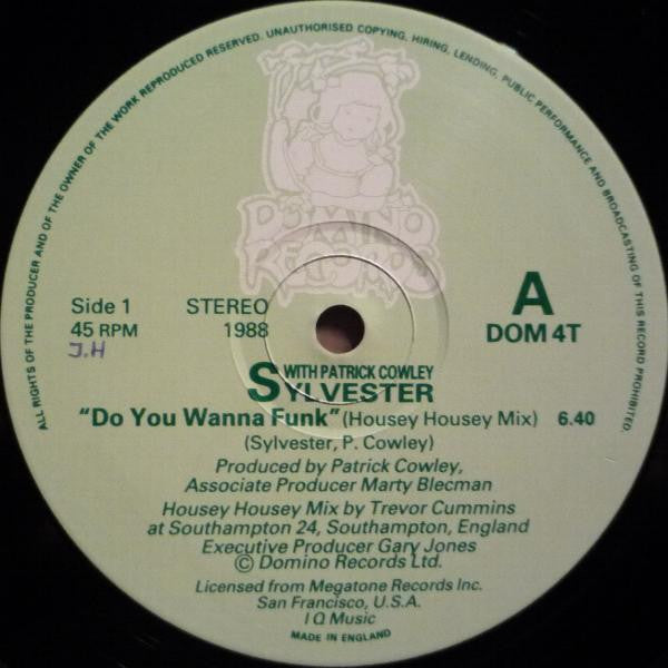 Sylvester With Patrick Cowley : Do You Wanna Funk (Housey Housey Mix) (12")