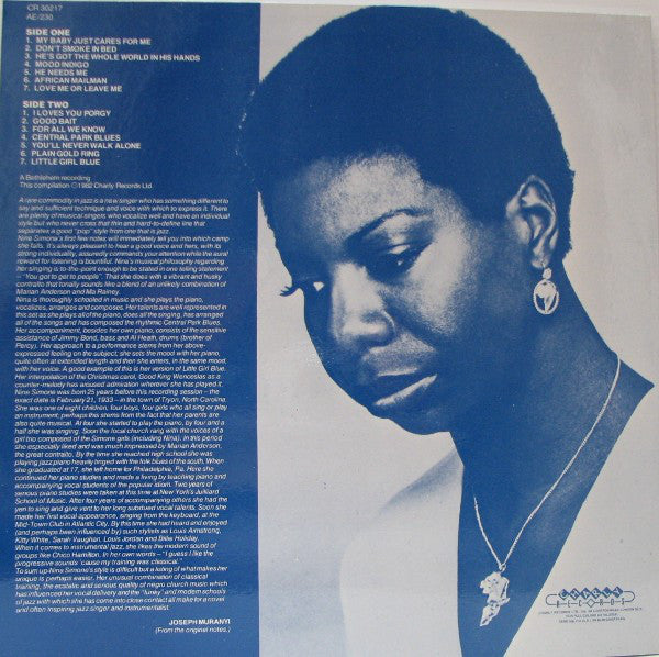 Nina Simone : My Baby Just Cares For Me (LP, Comp)