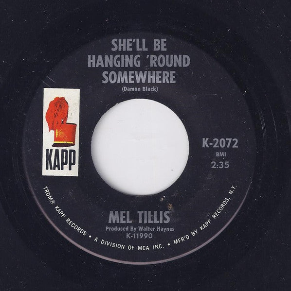 Mel Tillis & The Statesiders (2) : Where Love Has Died (7")