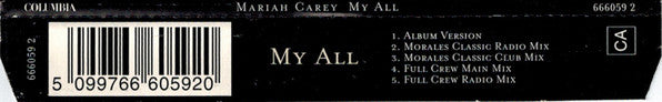 Mariah Carey : My All (CD, Single)