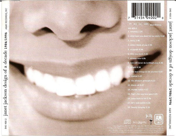 Janet Jackson : Design Of A Decade 1986 / 1996 (CD, Comp)