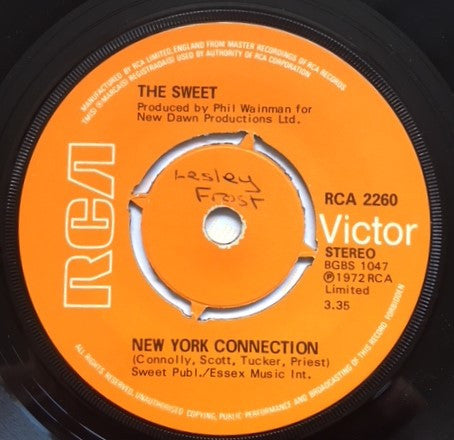 The Sweet : Wig-Wam Bam (7", Single, 4 P)