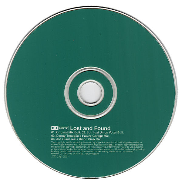 D*Note : Lost And Found (CD, Single, CD2)