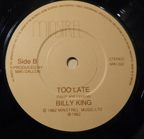 Billy King (19) : Wake Up Little Suzie (7")