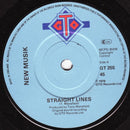 New Musik : Straight Lines (7", Single)