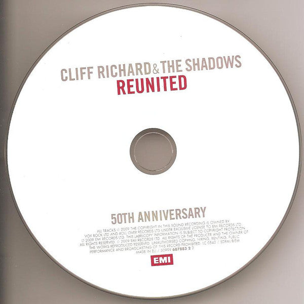 Cliff Richard & The Shadows : Reunited (50th Anniversary) (CD, Album)