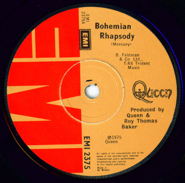 Queen : Bohemian Rhapsody (7", Single, Sol)
