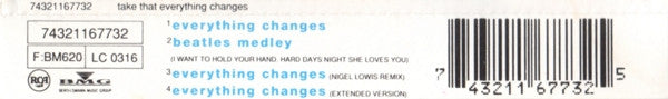 Take That : Everything Changes (CD, Single)