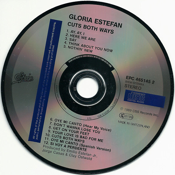 Gloria Estefan : Cuts Both Ways (CD, Album)