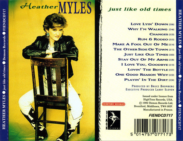 Heather Myles : Just Like Old Times (CD, Album)