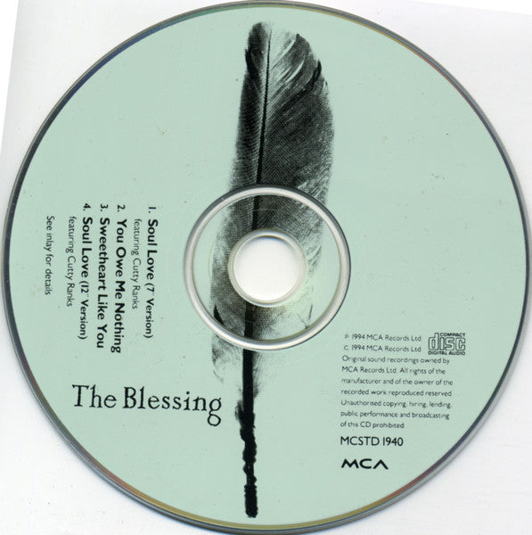 The Blessing Featuring Cutty Ranks : Soul Love (CD, Single)
