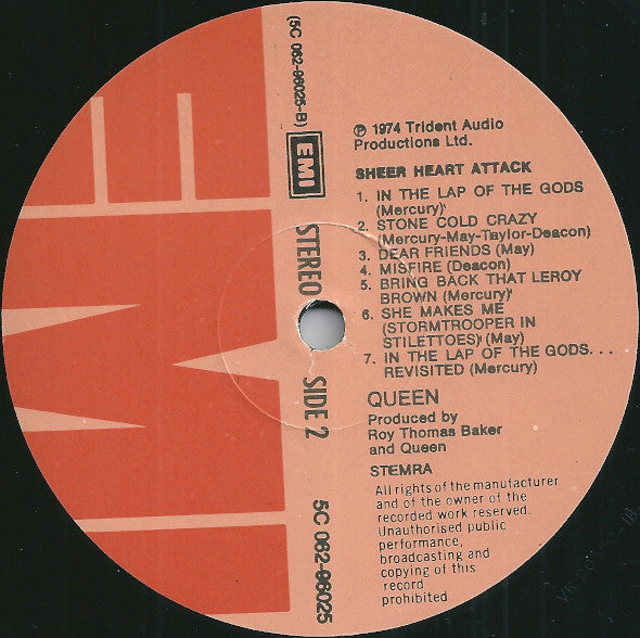 Queen : Sheer Heart Attack (LP, Album)