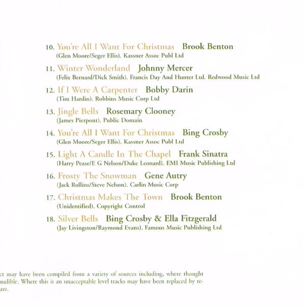 Various : The Christmas Selection - The Seasonal Collection (CD, Comp)