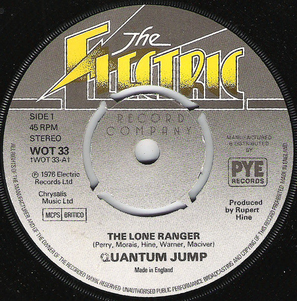 Quantum Jump : The Lone Ranger (7", Pus)