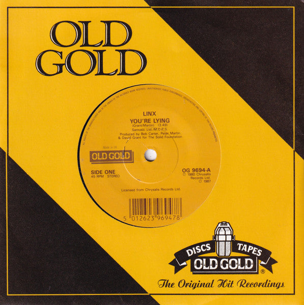 Linx : You're Lying / Intuition (7", Single)