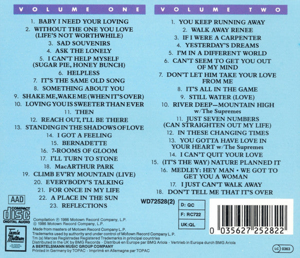 Four Tops : Anthology (2xCD, Comp, RE)