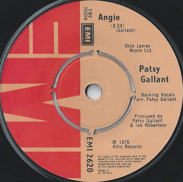 Patsy Gallant : From New York To L.A. (7", Single, Com)