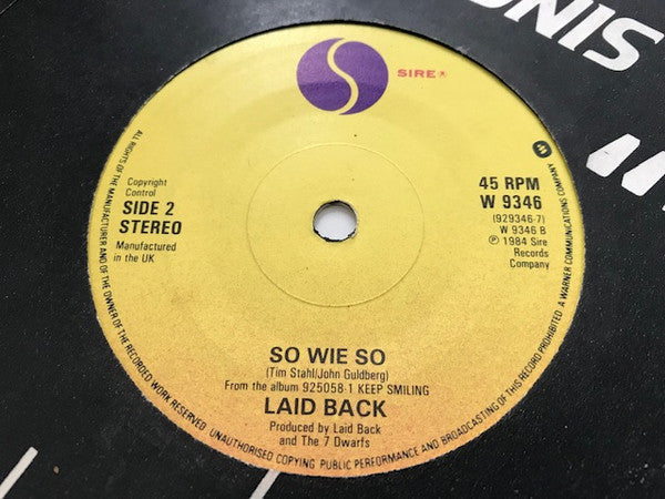 Laid Back : White Horse - So Wie So (7", Single)