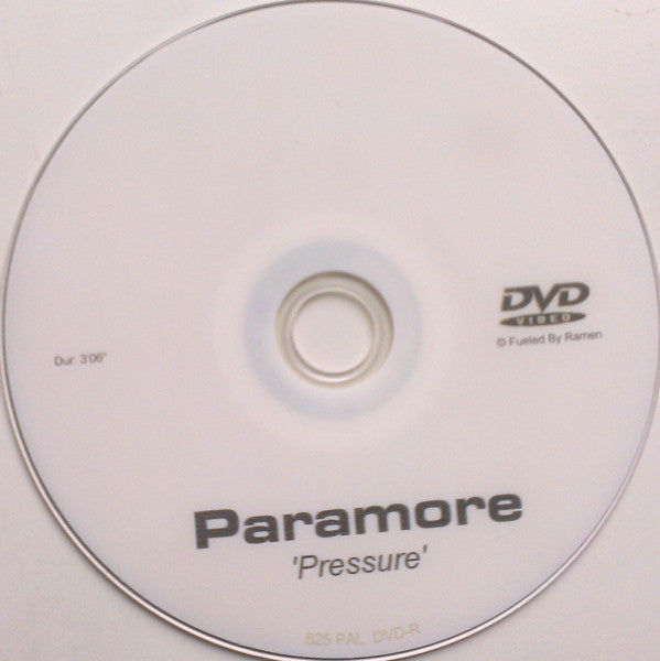 Paramore : Pressure (DVDr, DVD-V, Advance, Single, PAL)