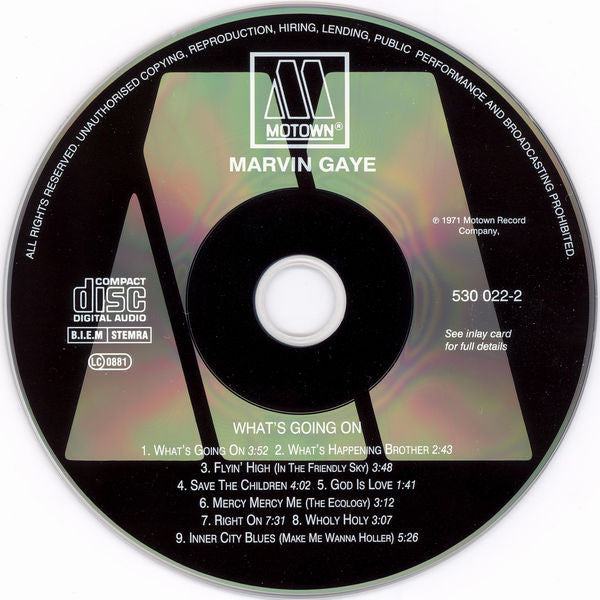 Marvin Gaye : What's Going On (CD, Album, RE)