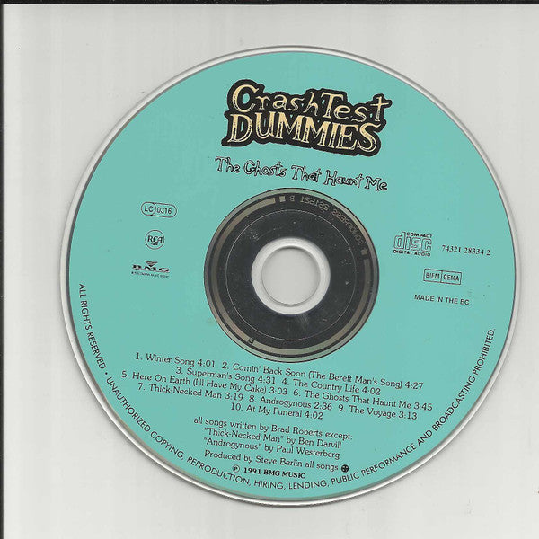 Crash Test Dummies : The Ghosts That Haunt Me (CD, Album, RE)