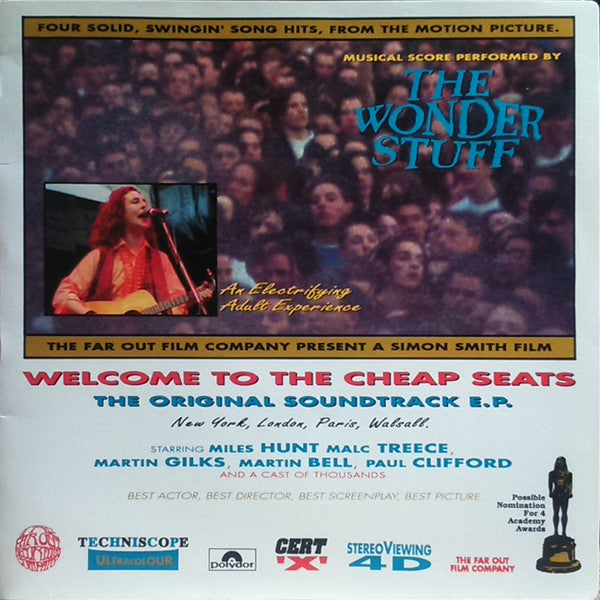 The Wonder Stuff : Welcome To The Cheap Seats (The Original Soundtrack E.P.) (12", EP)