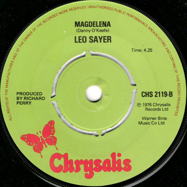 Leo Sayer : You Make Me Feel Like Dancing (7", Single)
