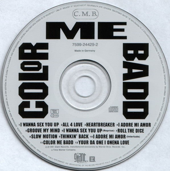 Color Me Badd : C.M.B. (CD, Album)