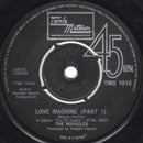 The Miracles : Love Machine (Part 1) (7", Single, 4-P)