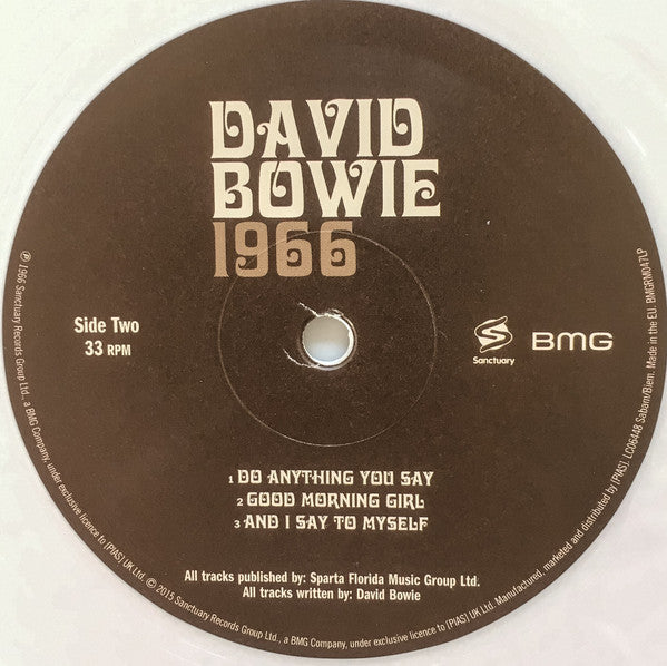 David Bowie : 1966 (LP, RSD, Comp, Ltd, RE, S/Edition, Whi)