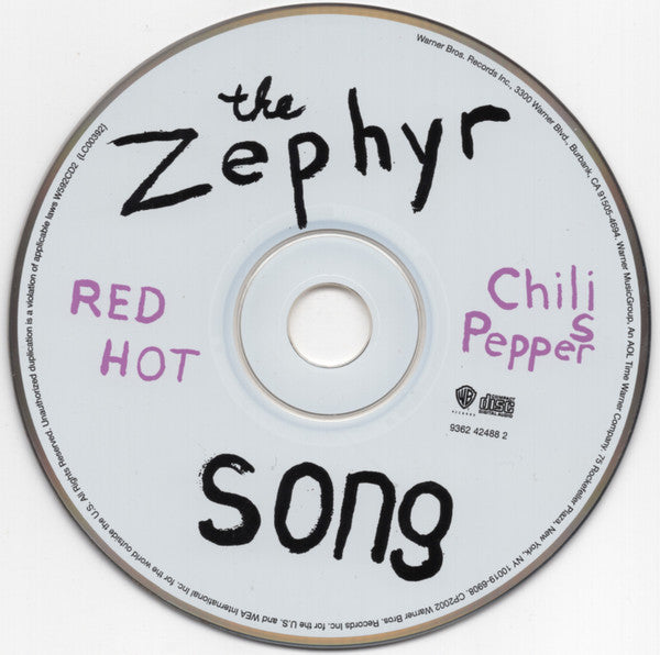 Red Hot Chili Peppers : The Zephyr Song (CD, Maxi, CD2)