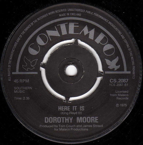 Dorothy Moore : Misty Blue (7", Single, Kno)