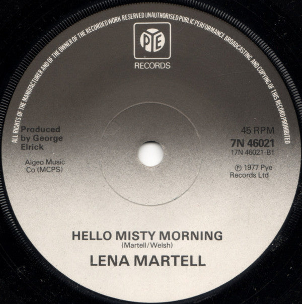 Lena Martell : One Day At A Time (7", Single, RP, Sol)