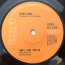 Perry Como : And I Love You So (7", Sol)