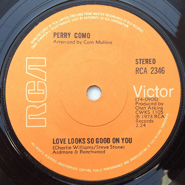 Perry Como : And I Love You So (7", Sol)