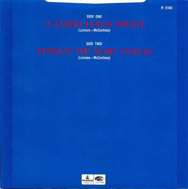 The Beatles : A Hard Day's Night (7", Single, RE)
