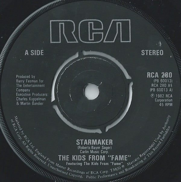 The Kids From Fame : Starmaker (7", Single, Kno)